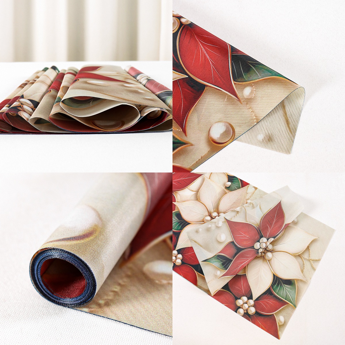 180*35cm Bloemige Kersttafello - Christmas Table Runner recensie en prijs