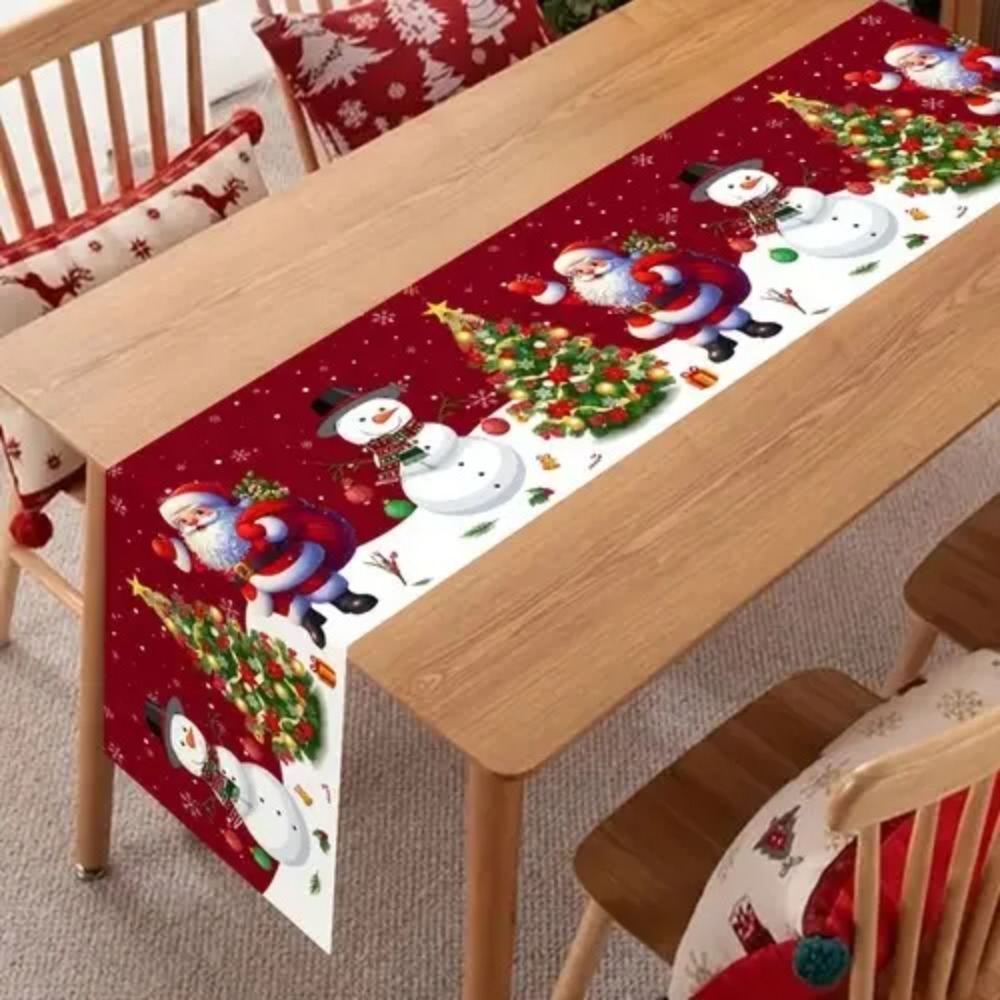 Kersttafelkleed met Kerstman,  - Christmas Table Runner recensie en prijs