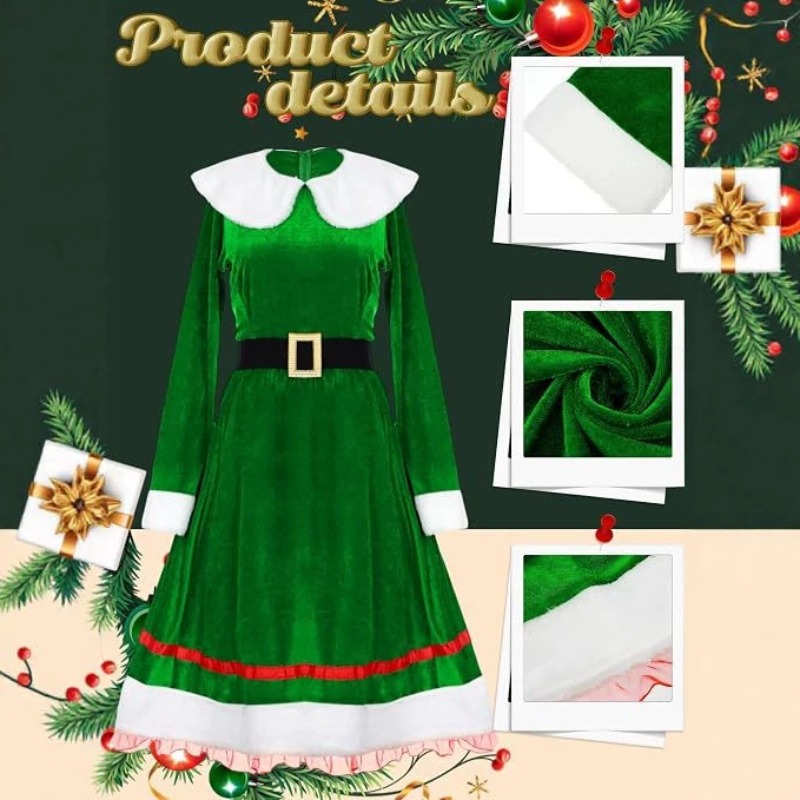 Kerstelfkostuumset voor dames, - Elf Costume Christmas recensie en prijs