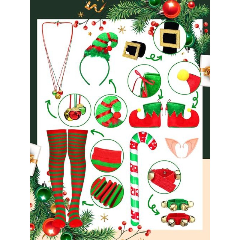 Kerstelfkostuumset voor dames, - Elf Costume Christmas recensie en prijs